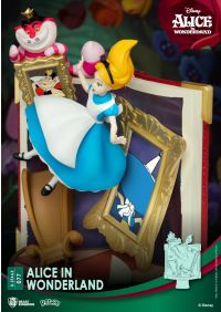 Diorama Figure Bianconiglio Alice nel Paese delle Meraviglie Disney