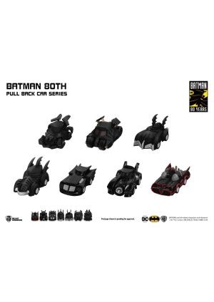 Batman 80th Pull Back Car Series Bundle (7 Pcs)