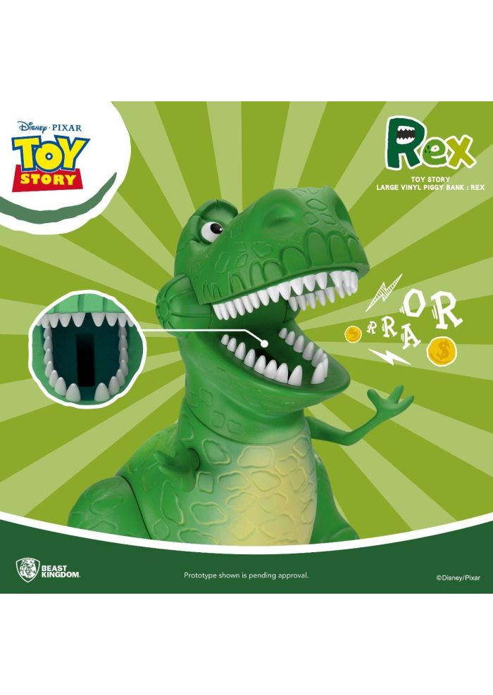 Toy Story Rex Pop Figure Beast-Kingdom USA Toy Story Large Vinyl