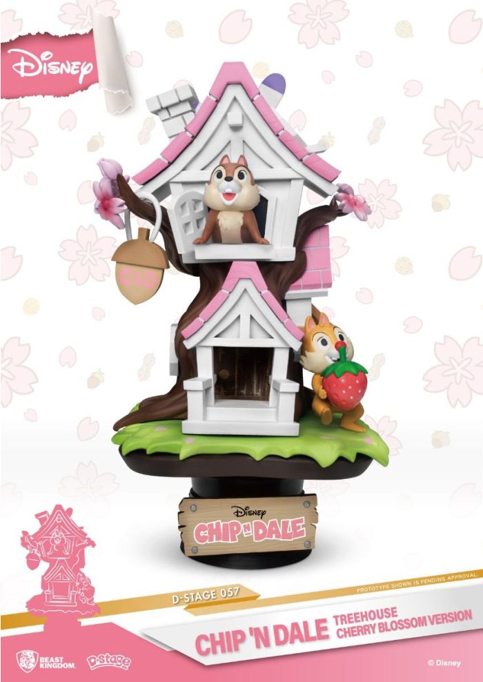Beast-Kingdom USA | D-Stage CHIP 'N' DALE TREEHOUSE CHERRY BLOSSOM