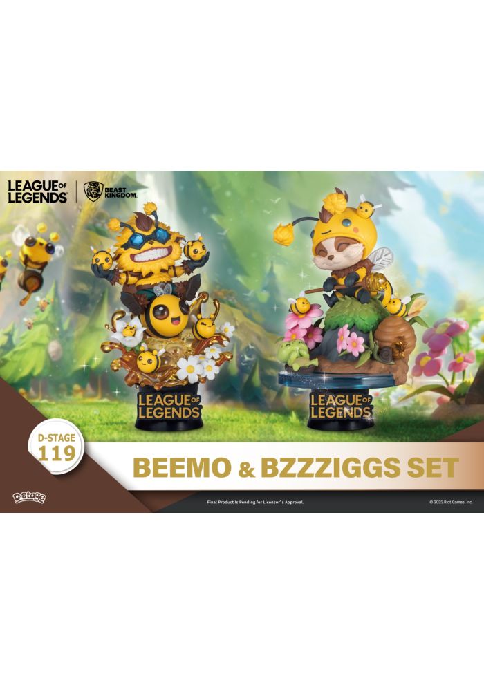 League of Legends BZZZIGGS & BEEMO フィギュア League of Legend Bzzzlggs&Beemo Limited Game PVC Figure Collection