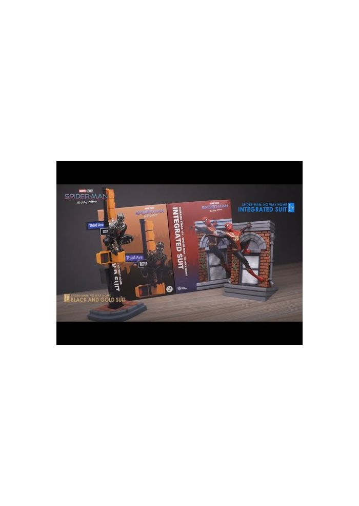 Beast Kingdom No Way Home: Spider-Man Black ＆ Gold Suit EA-041 Egg Attack Statue Figure Multicolor　並行輸入 Marvel Mini Egg Attack Figure Spider-Man: No Way Home