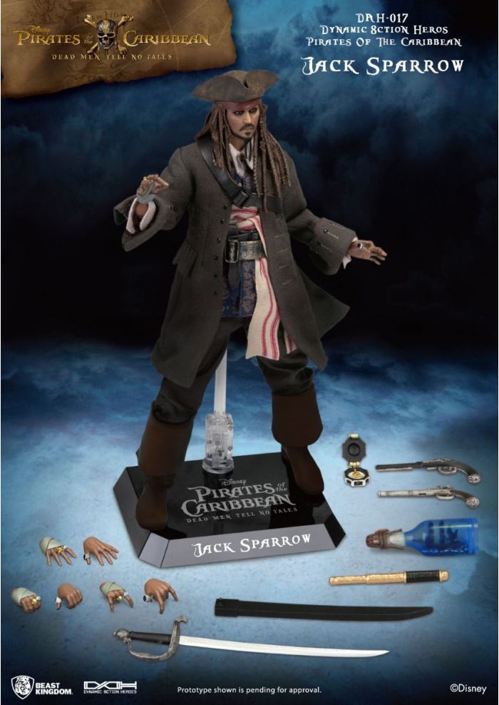 Pirates of the Caribbean: Davy Jones Pirates of the Caribbean Dynamic  8ction Heroes 1/9 Action Figure by Beast Kingdom Toys