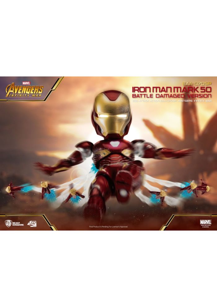 Beast-Kingdom USA | Avengers Infinity War Iron Man Mark L Battle Damaged  version EAA-070SP Eggattackaction BeastKingdom Marvel ironman MK50