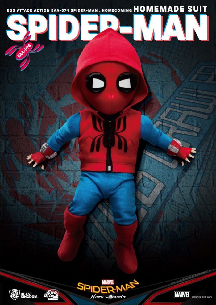 Beast-Kingdom USA  Spider-Man：Homecoming Spider-Man Homemade Suit Egg  Attack Action Figure