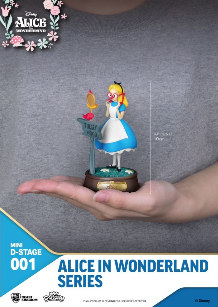 Disney Alice In Wonderland Glasses Alice Minidstage Figure Blue