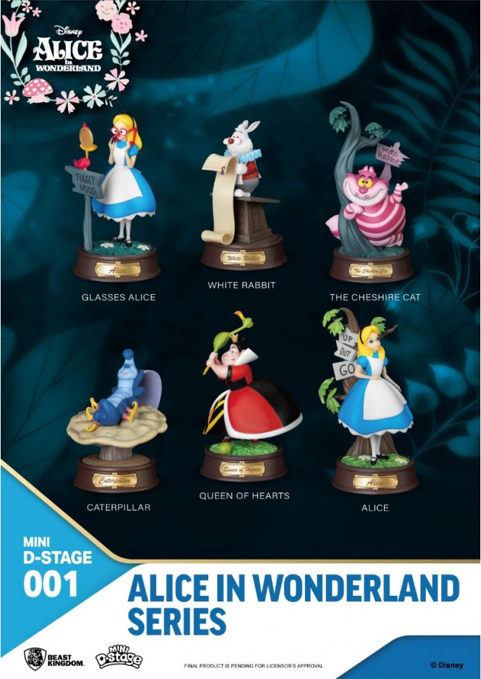 Beast-Kingdom USA  Mini Diorama Stage-001-Alice in Wonderland Series Set