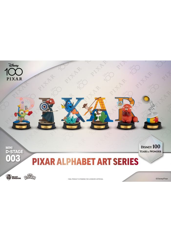 Mini Diorama Stage-003-Disney 100 Years of Wonder-Pixar Alphabet Art Series  Set