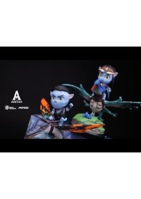 Mini Action Figure Jake Sully & Skimwing, Beast Kingdom MEA-043, Da Avatar: La Via Dell'Acqua, Altezza 7,6 Cm