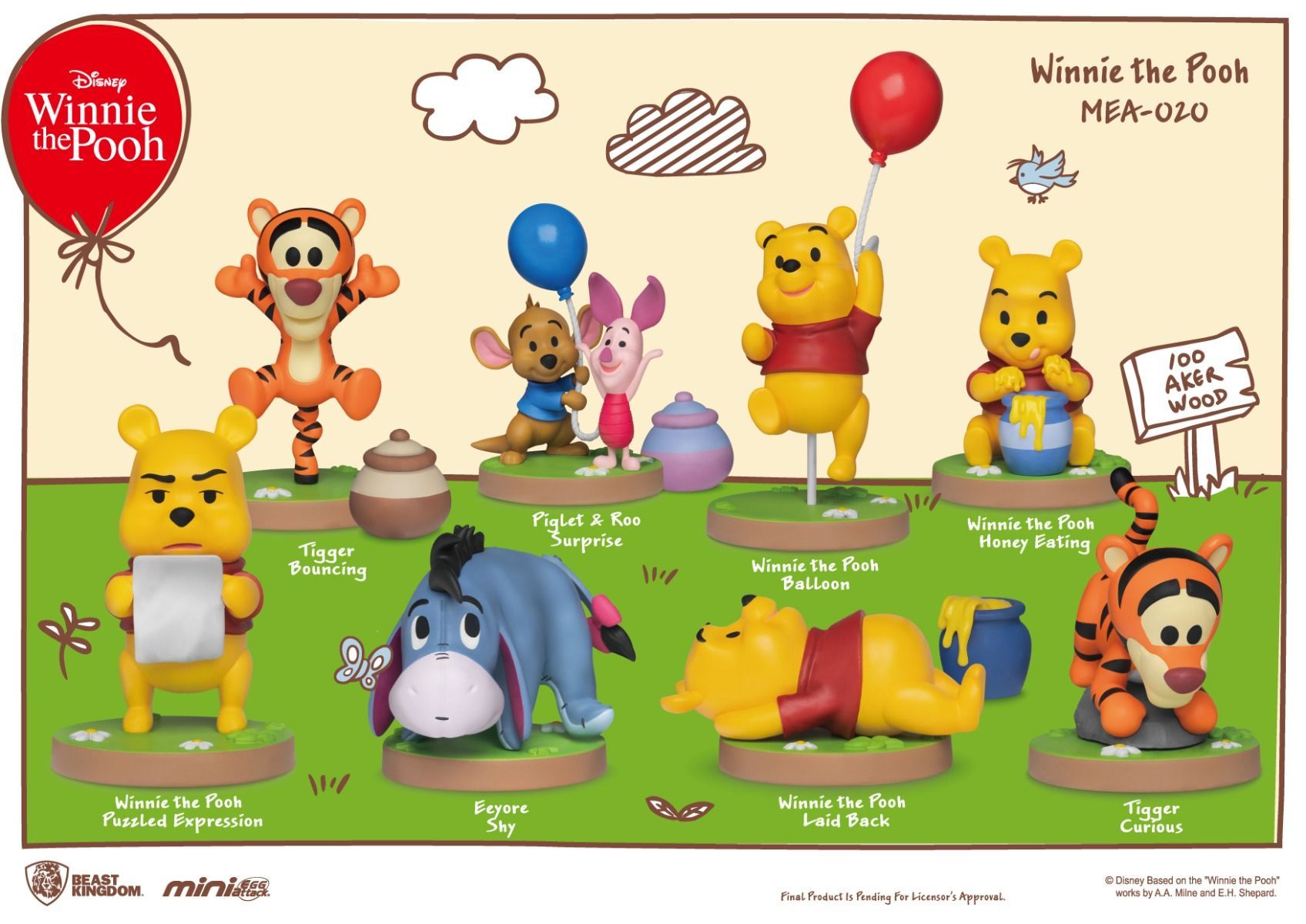 Winnie the Pooh Paw and Order フィギュア Disney Winnie the Pooh Deluxe Figure Set, Tigger, Piglet, Play Set