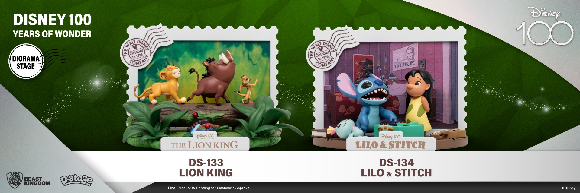 DS-133-Disney 100 Years of Wonder-Lion King, DS-134-Disney 100 Years of Wonder-Stitch & Lilo