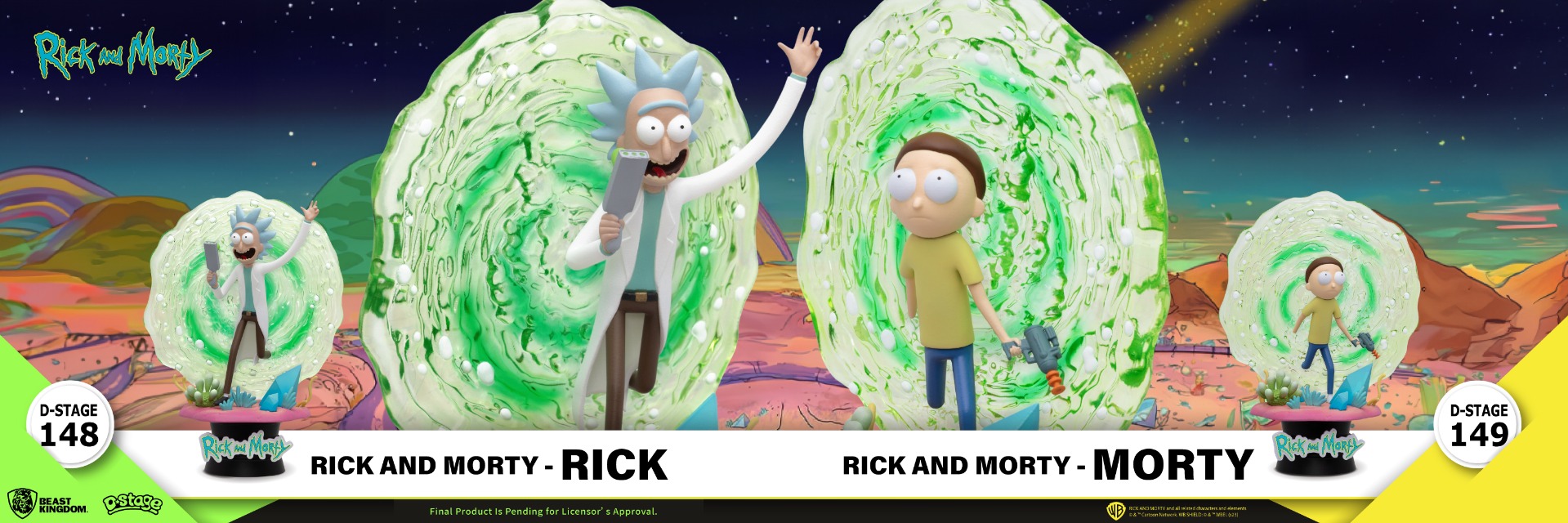 DS-148 - Rick & Morty - Rick, DS-149 - Rick & Morty - Morty