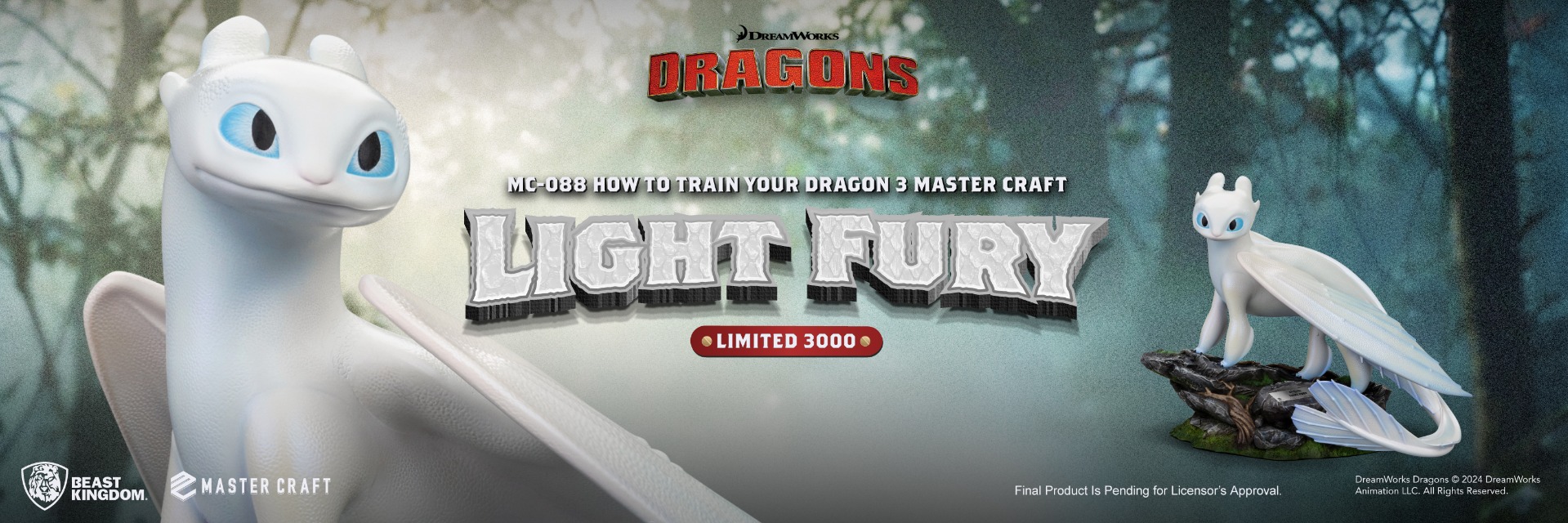 MC-088 How to Train Your Dragon 3 Master Craft Light Fury