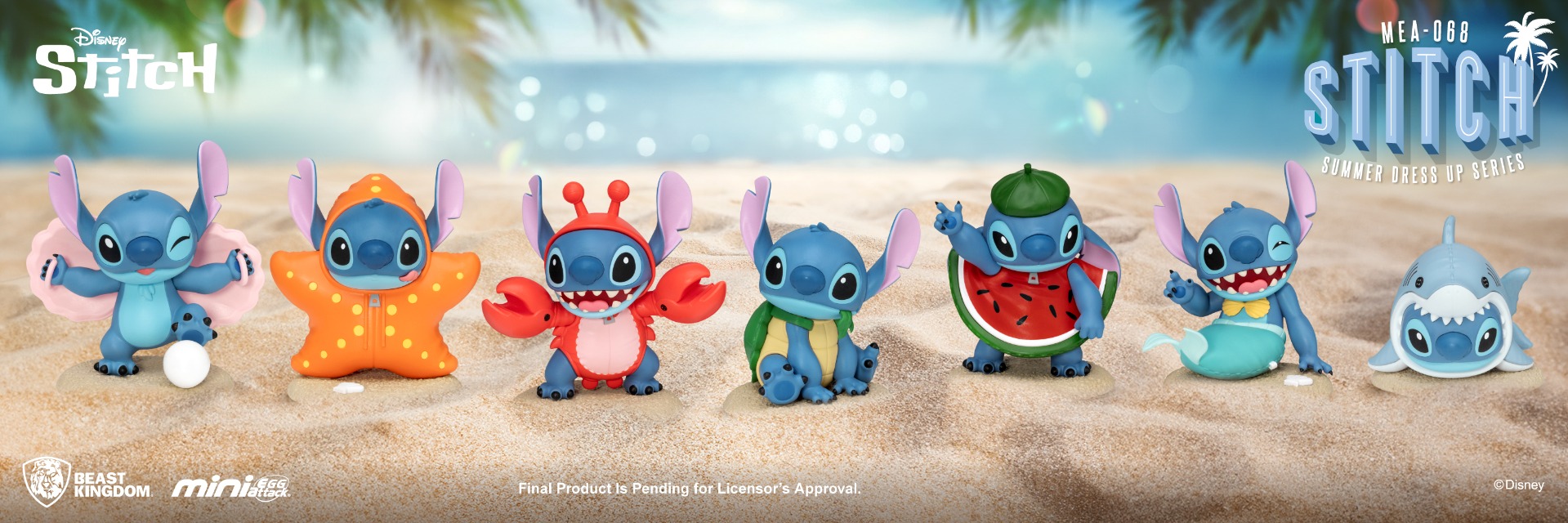 MEA-068 Stitch Summer Dress Up Series Blind Box Set (6 PCS)